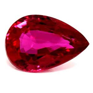 0.48 Karat Tropfen Form Ruby Gemstone 0.48 Karat Tropfen Form Ruby Gemstone