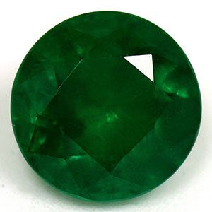 1.07 Karat Brillant Form Emerald Gemstone 1.07 Karat Brillant Form Emerald Gemstone