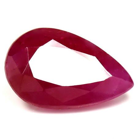 2.32 Karat Tropfen Form Ruby Gemstone 2.32 Karat Tropfen Form Ruby Gemstone
