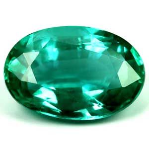 1.32 Karat Oval Form Emerald Gemstone 1.32 Karat Oval Form Emerald Gemstone