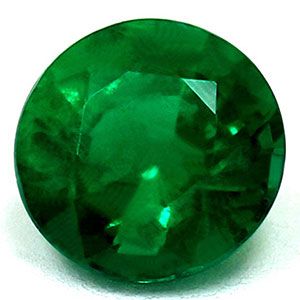 0.83 Karat Brillant Form Emerald Gemstone 0.83 Karat Brillant Form Emerald Gemstone