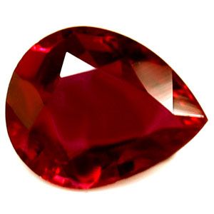 0.53 Karat Tropfen Form Ruby Gemstone 0.53 Karat Tropfen Form Ruby Gemstone