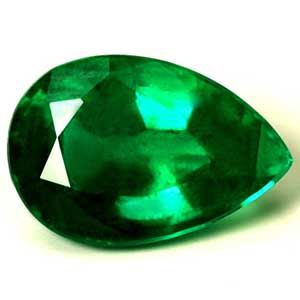 1.31 Karat Tropfen Form Emerald Gemstone 1.31 Karat Tropfen Form Emerald Gemstone