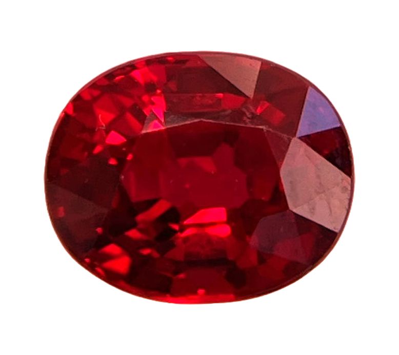 1.51 Karat Oval Form Ruby Gemstone 1.51 Karat Oval Form Ruby Gemstone