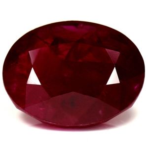 5.74 Karat Oval Form Ruby Gemstone 5.74 Karat Oval Form Ruby Gemstone