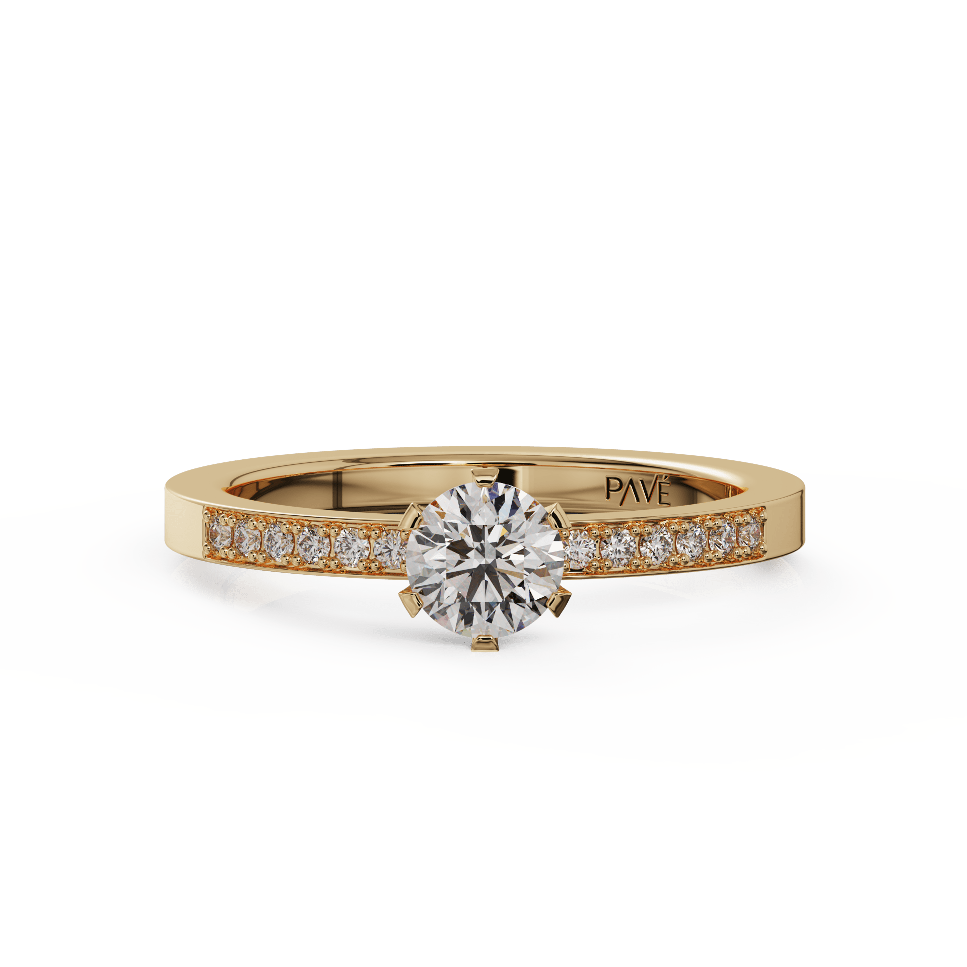 yellow gold - round yellow gold - round