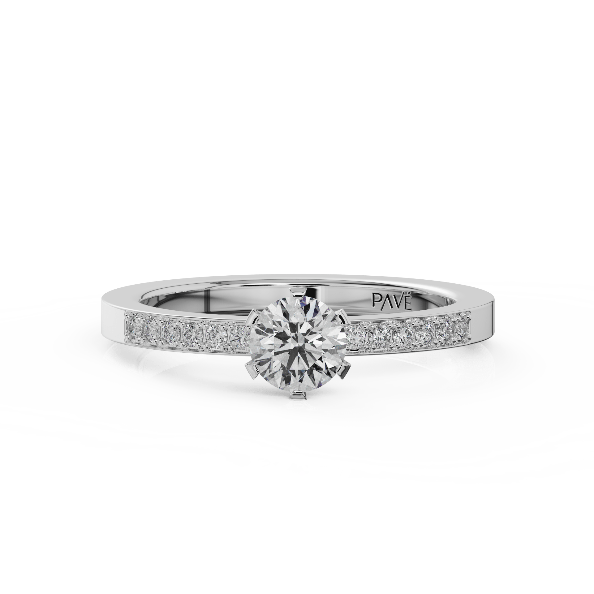 white gold - round white gold - round