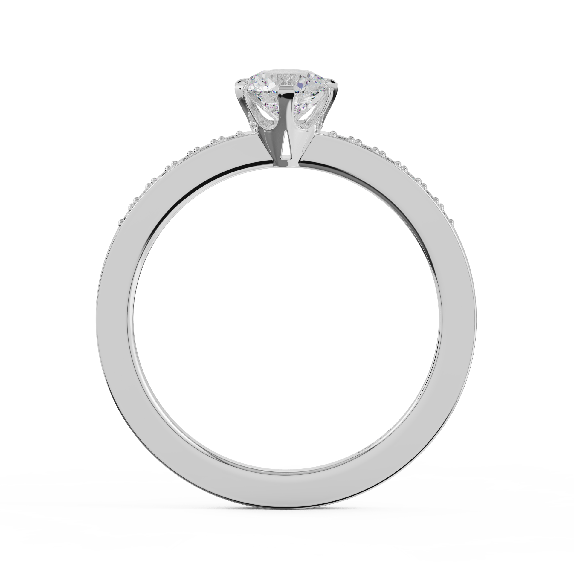 white gold - round white gold - round