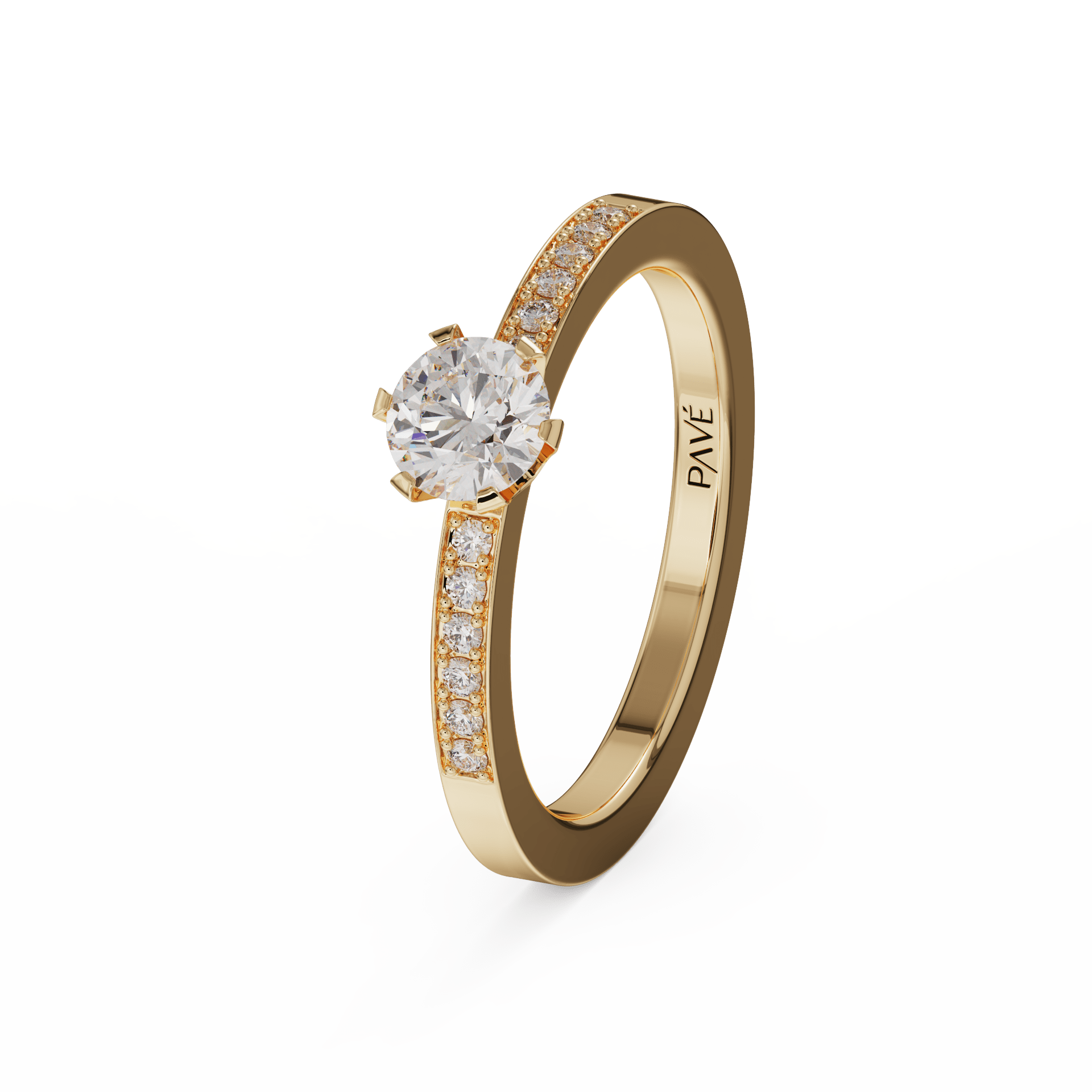 yellow gold - round yellow gold - round