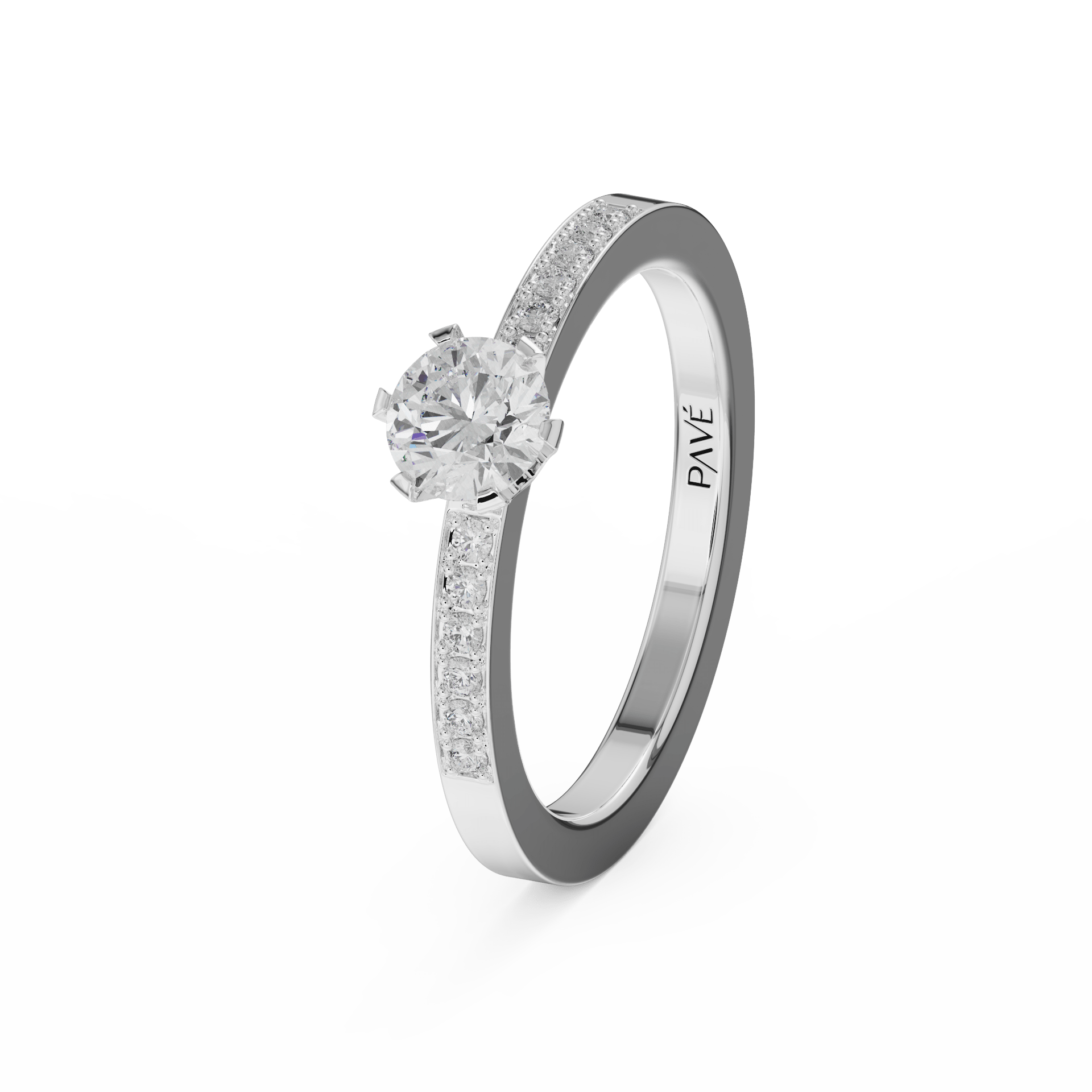 white gold - round white gold - round