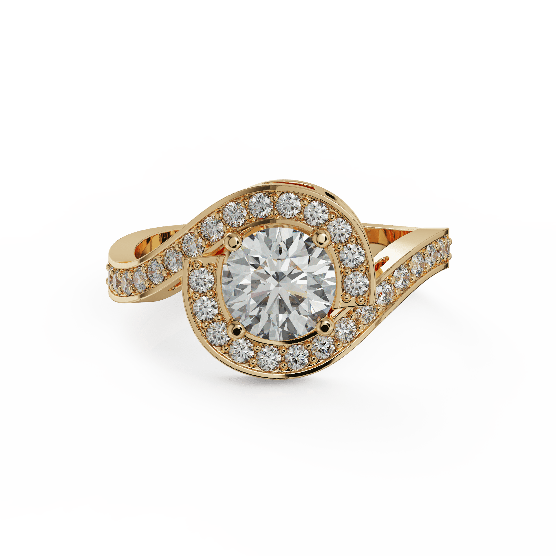 yellow gold - round yellow gold - round