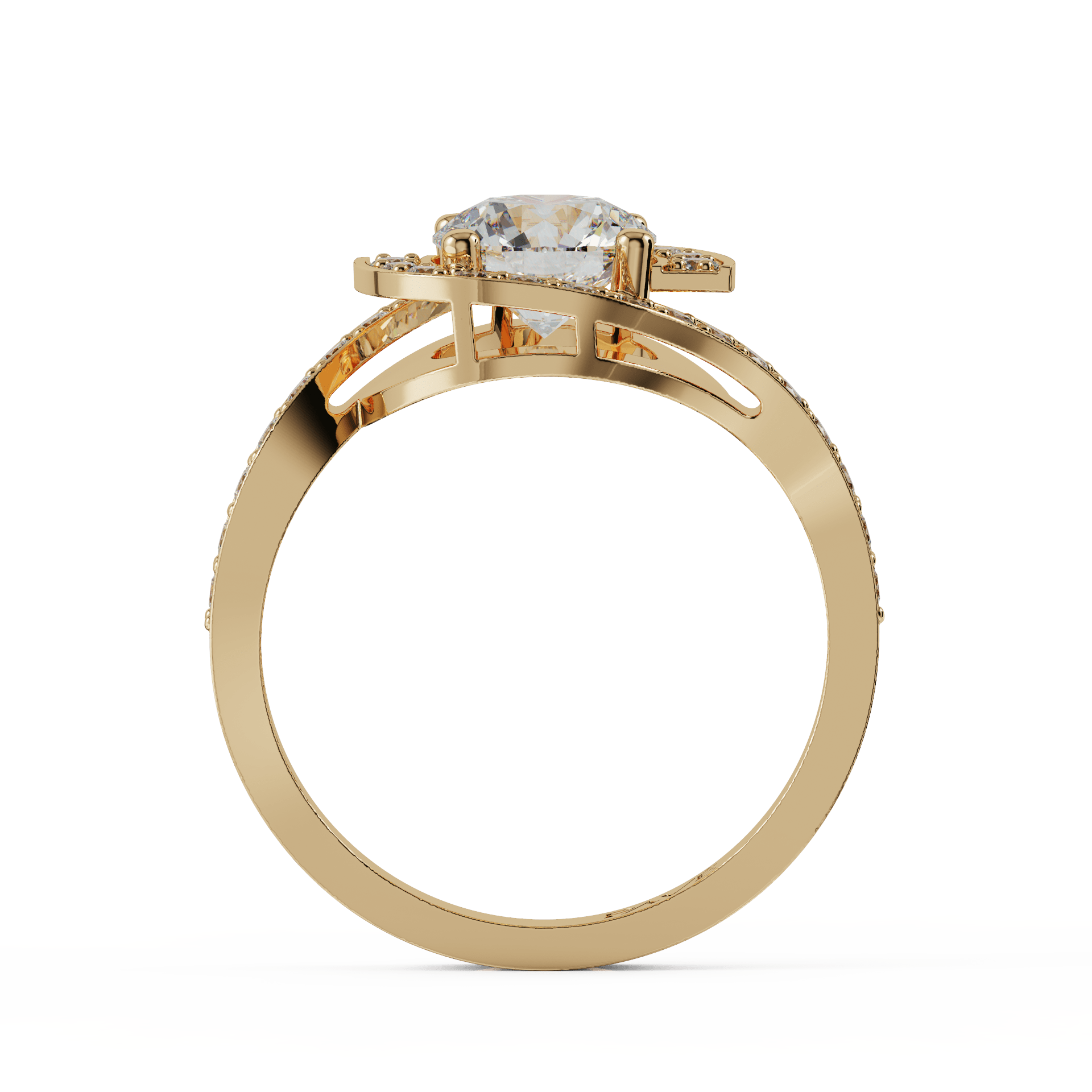 yellow gold - round yellow gold - round