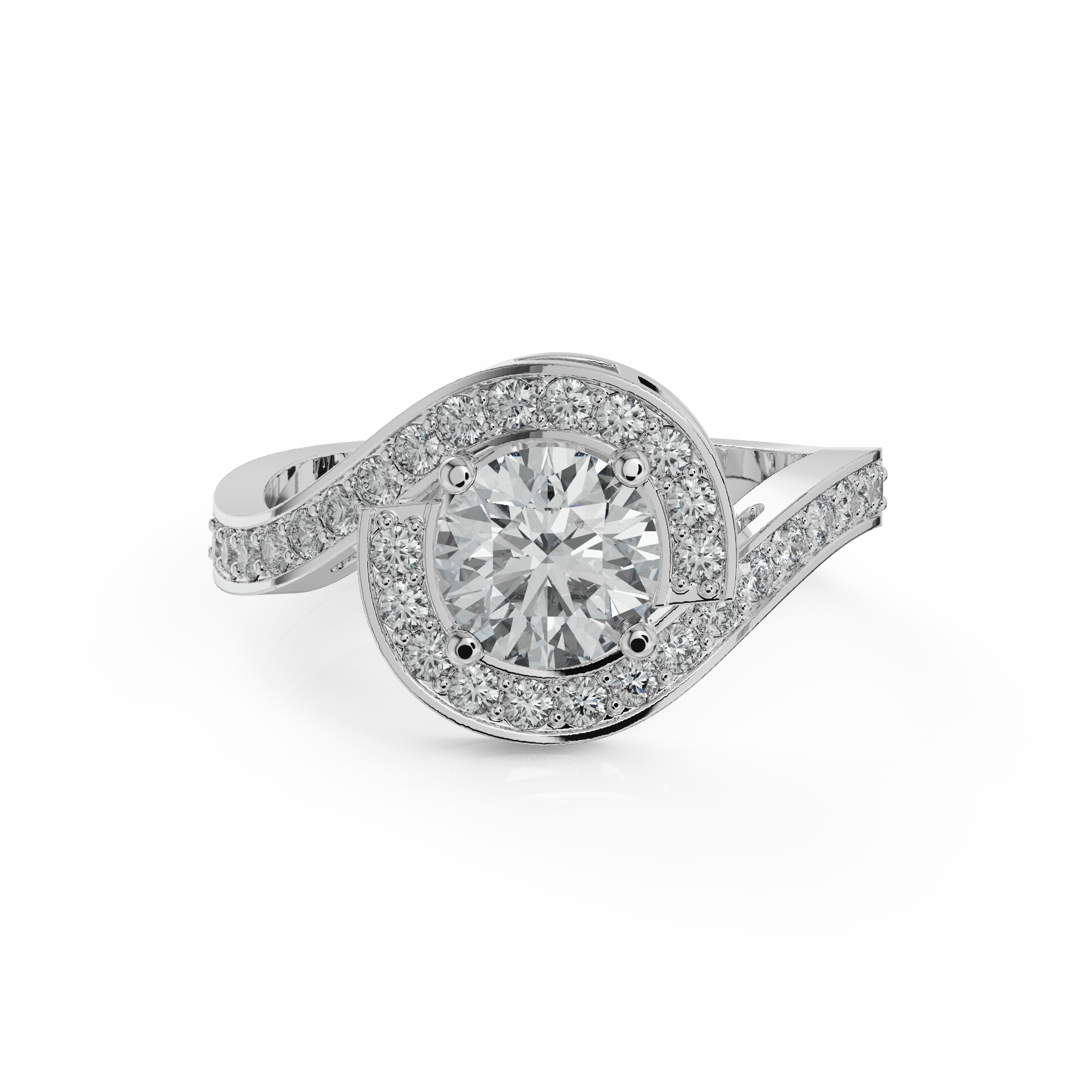 white gold - round white gold - round