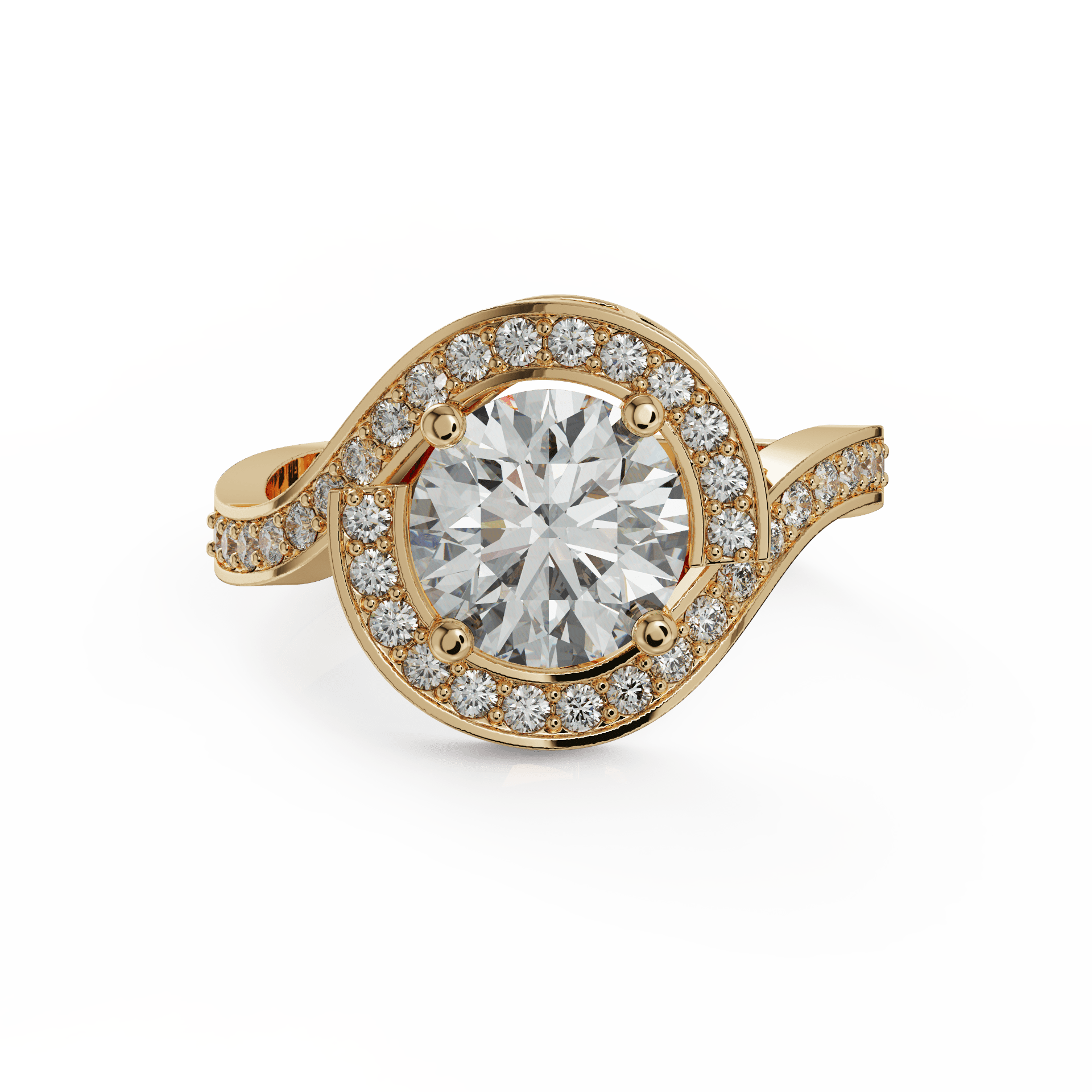 yellow gold - round yellow gold - round