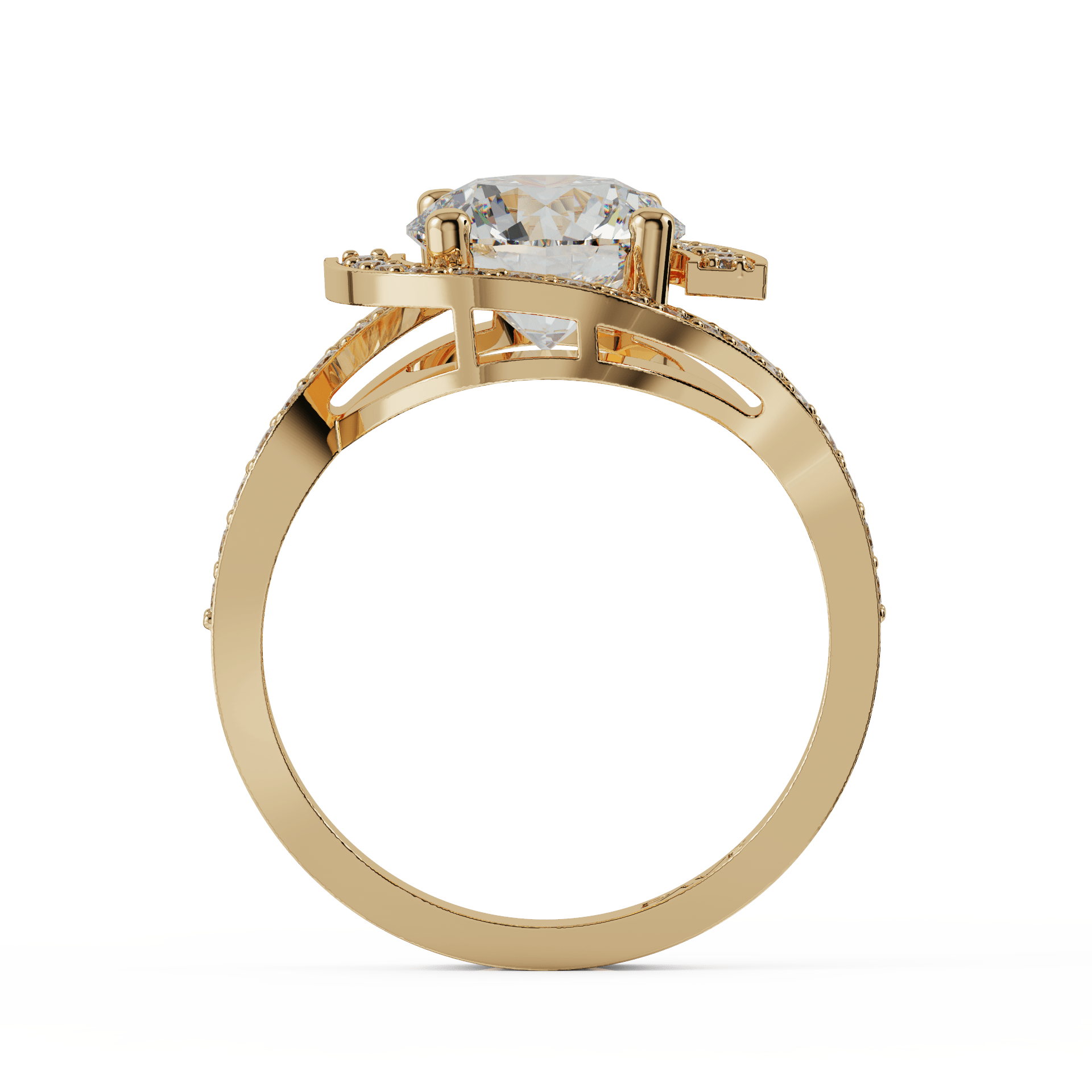 yellow gold - round yellow gold - round