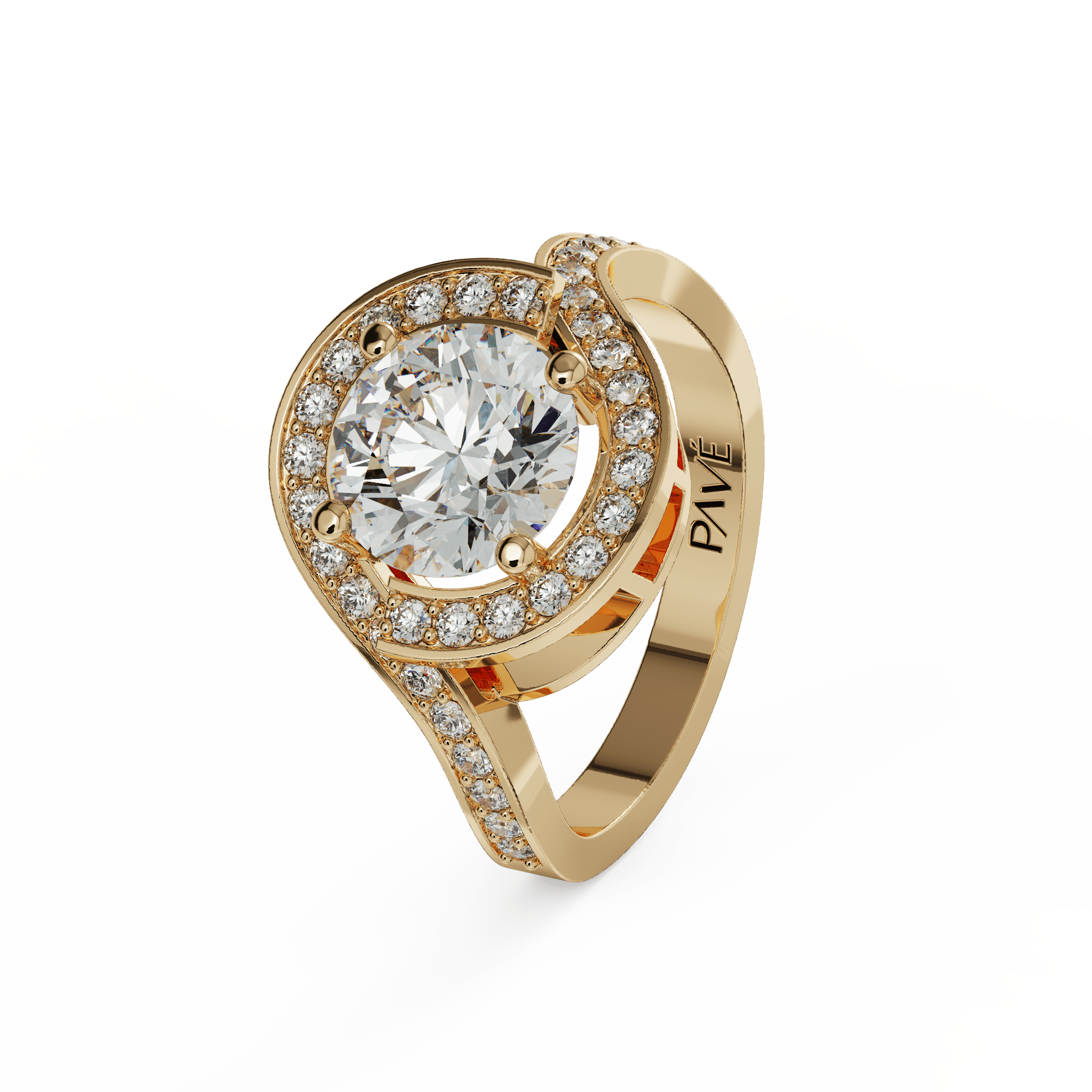 yellow gold - round yellow gold - round