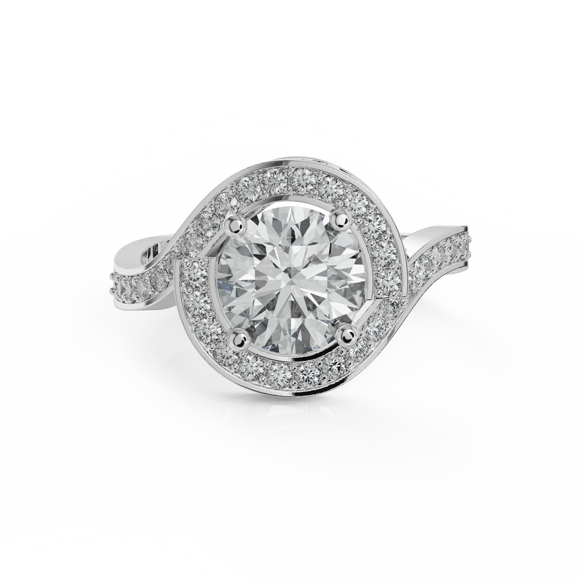 white gold - round white gold - round