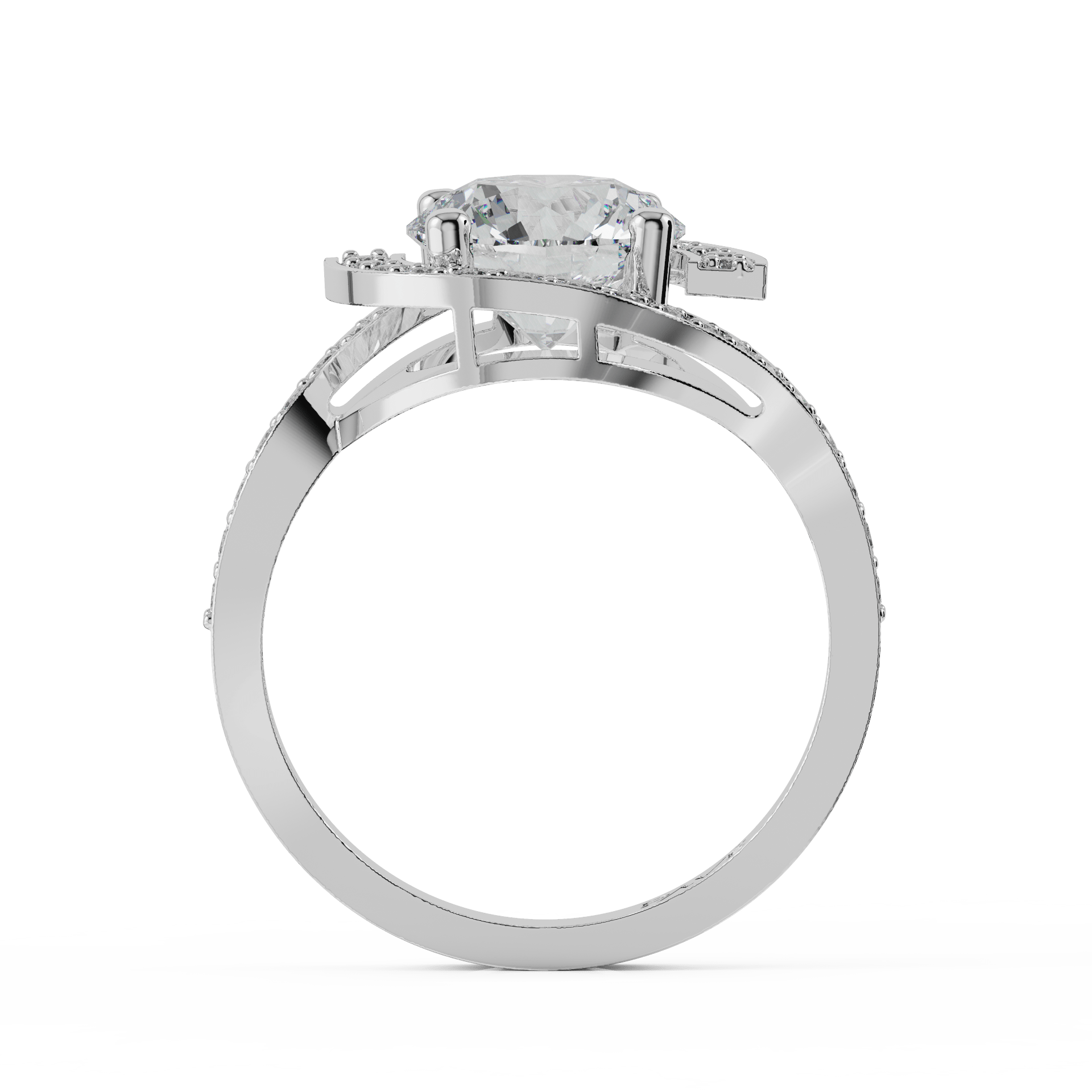 white gold - round white gold - round
