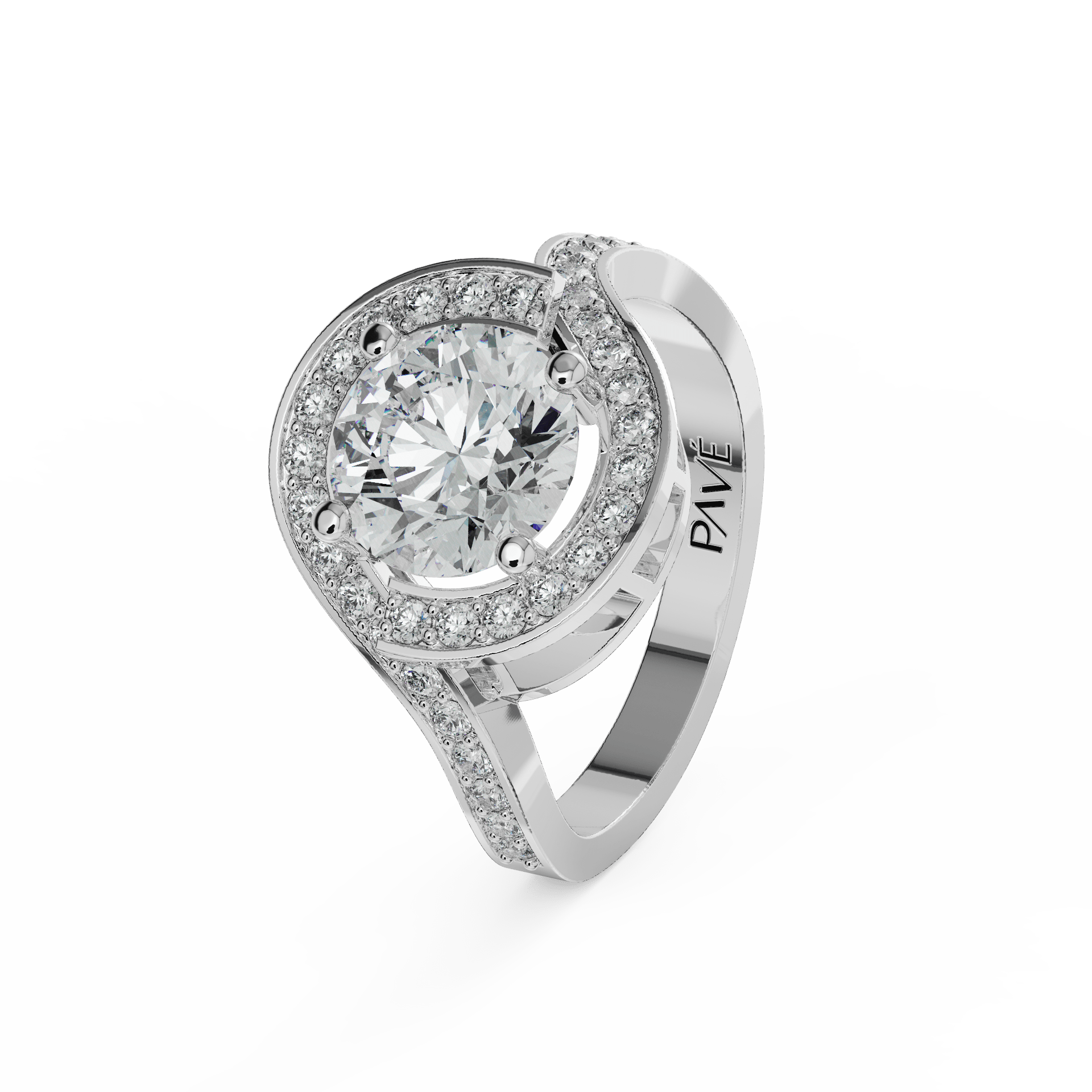 white gold - round white gold - round