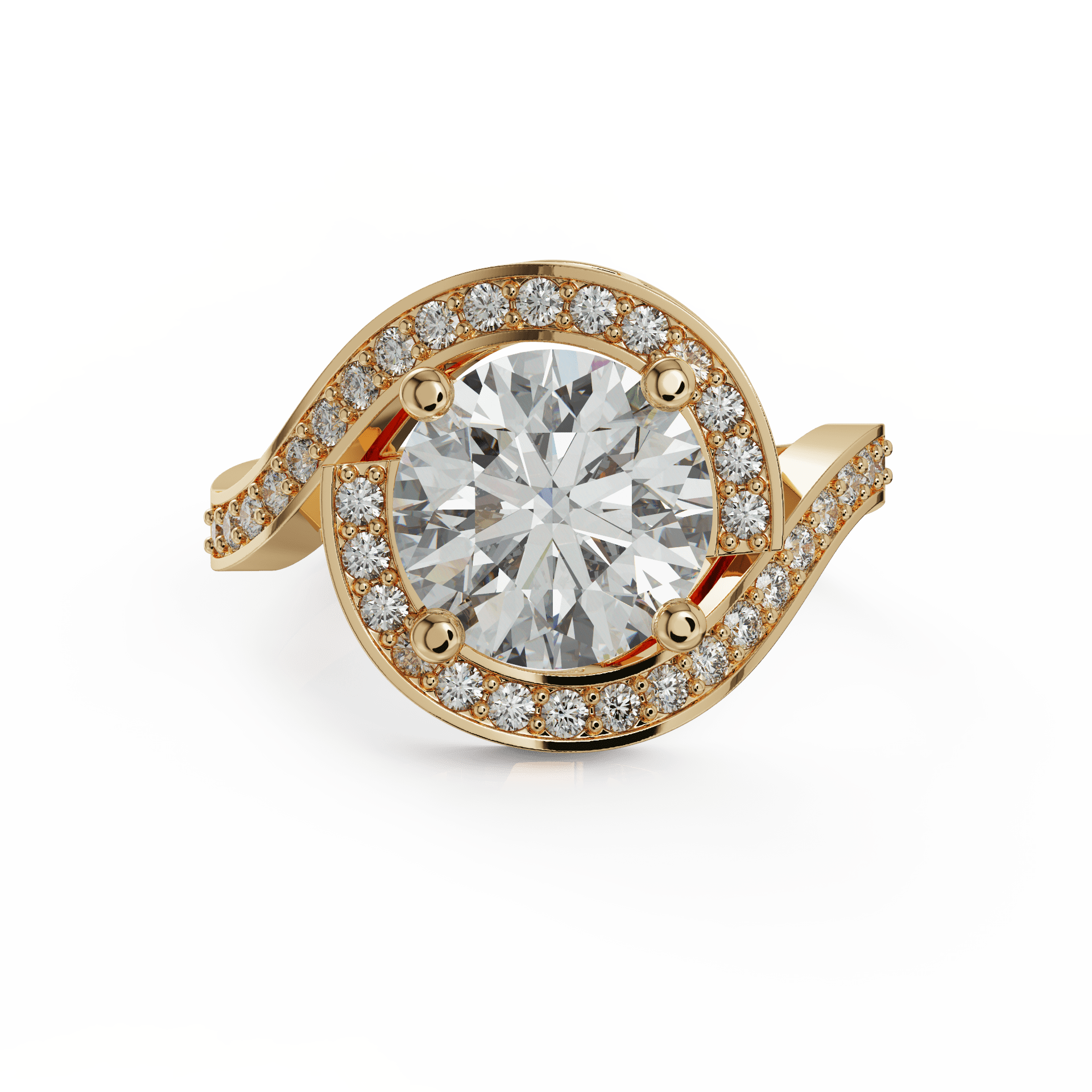 yellow gold - round yellow gold - round