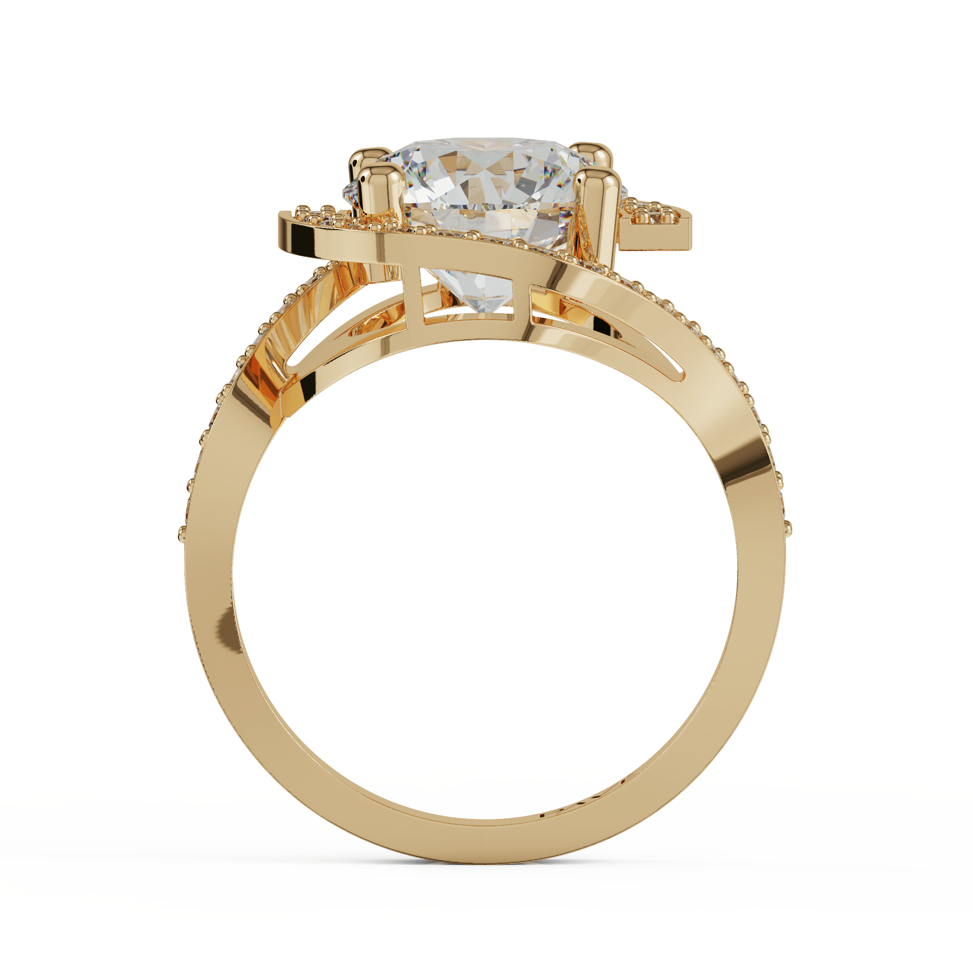 yellow gold - round yellow gold - round