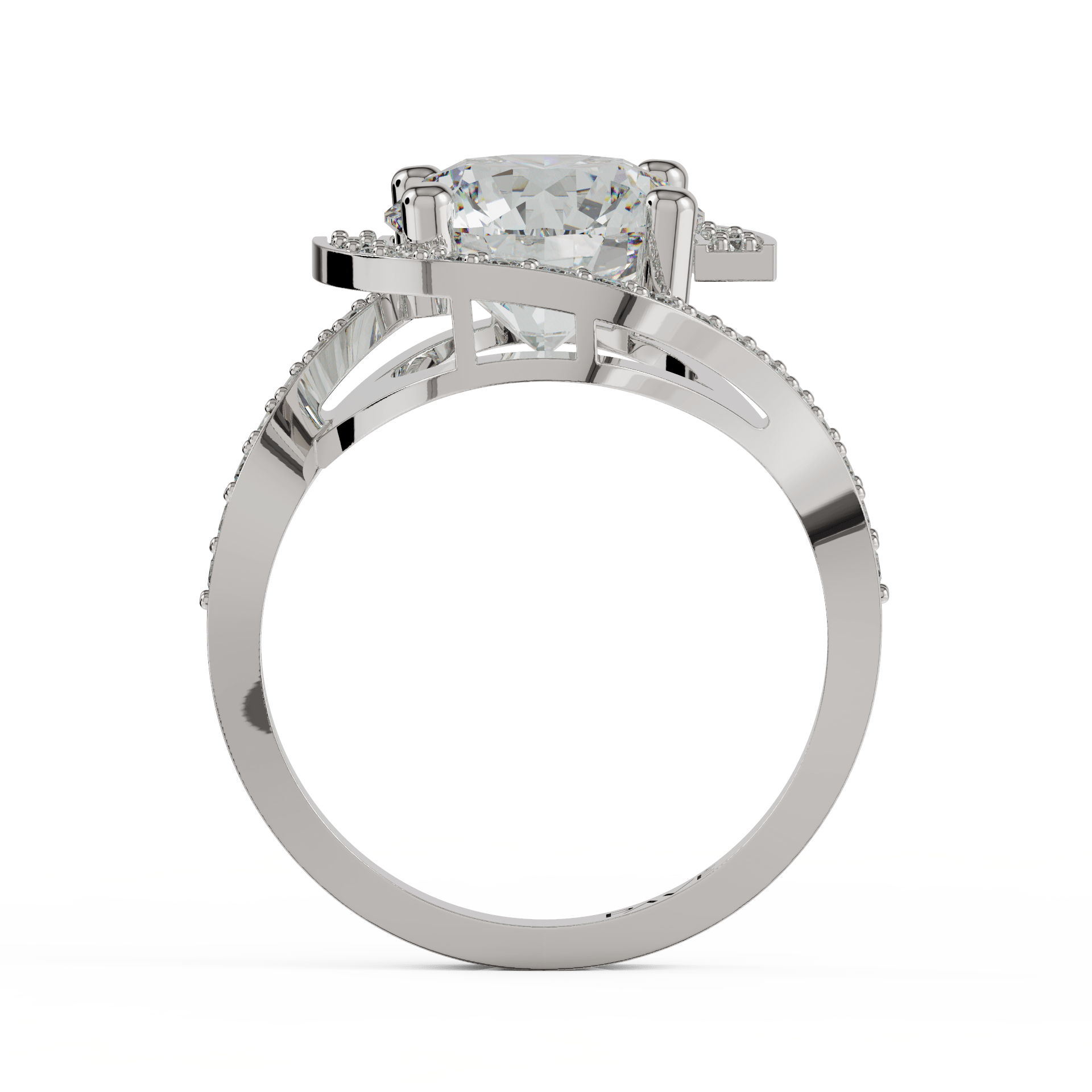 white gold - round white gold - round
