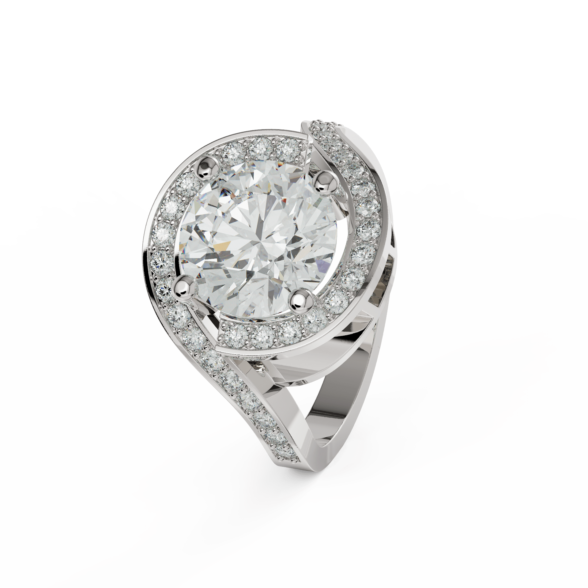 white gold - round white gold - round