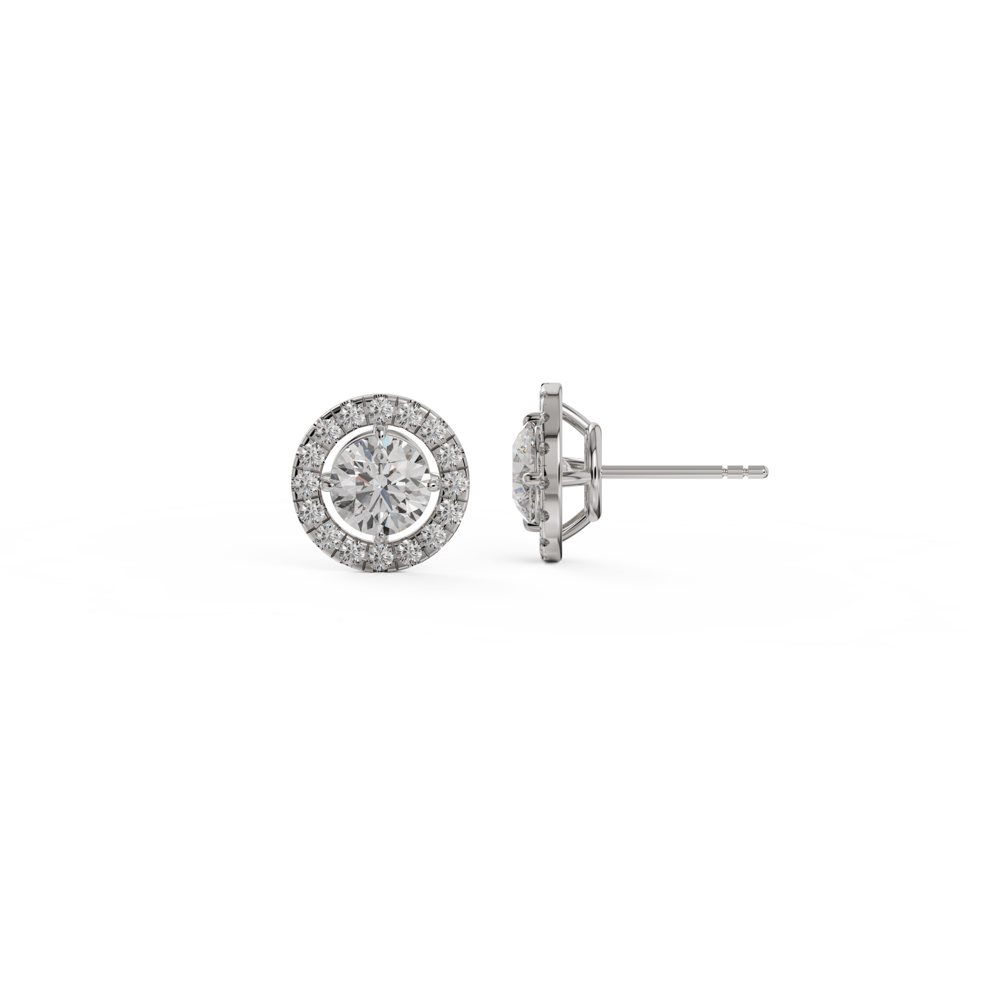 white gold - round white gold - round