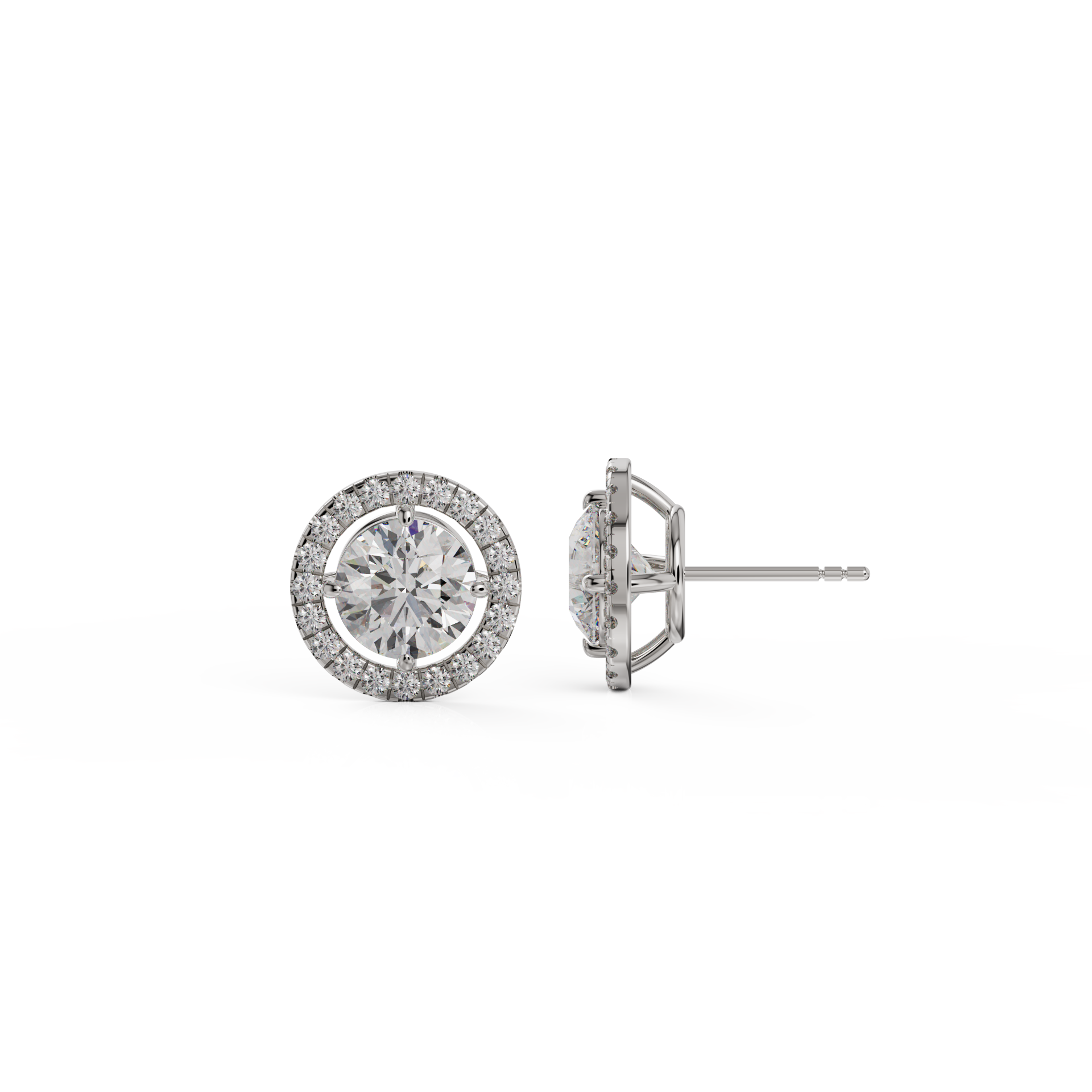 white gold - round white gold - round
