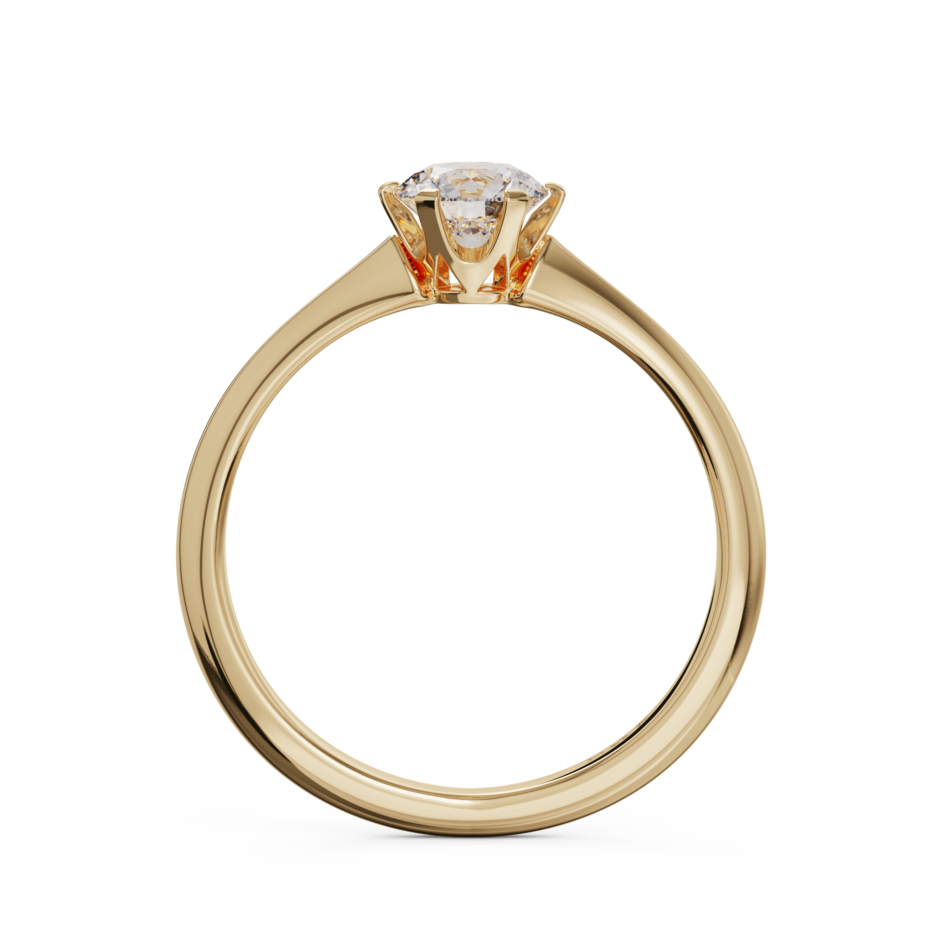 yellow gold - round yellow gold - round