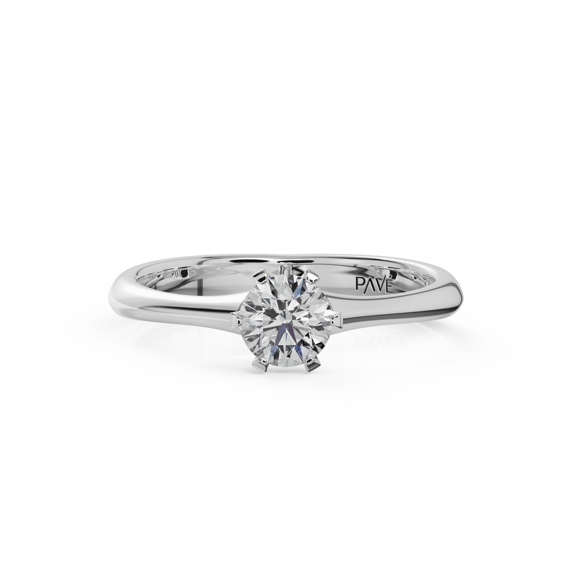 white gold - round white gold - round