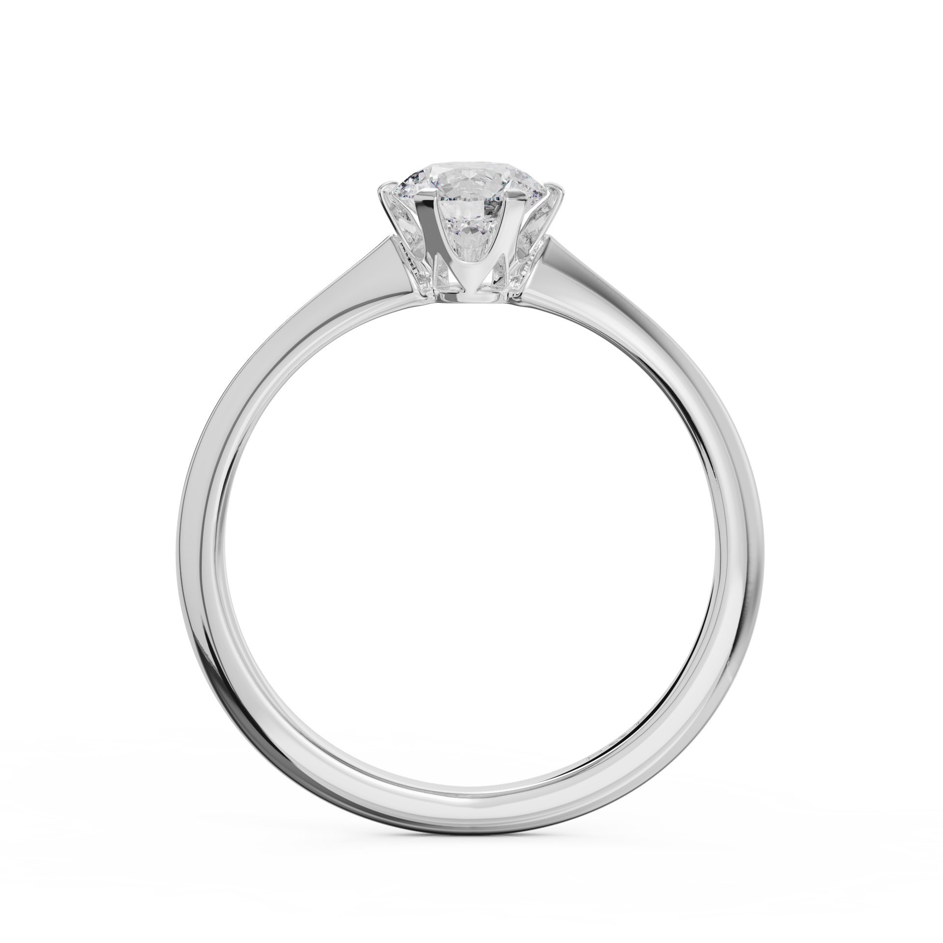 white gold - round white gold - round