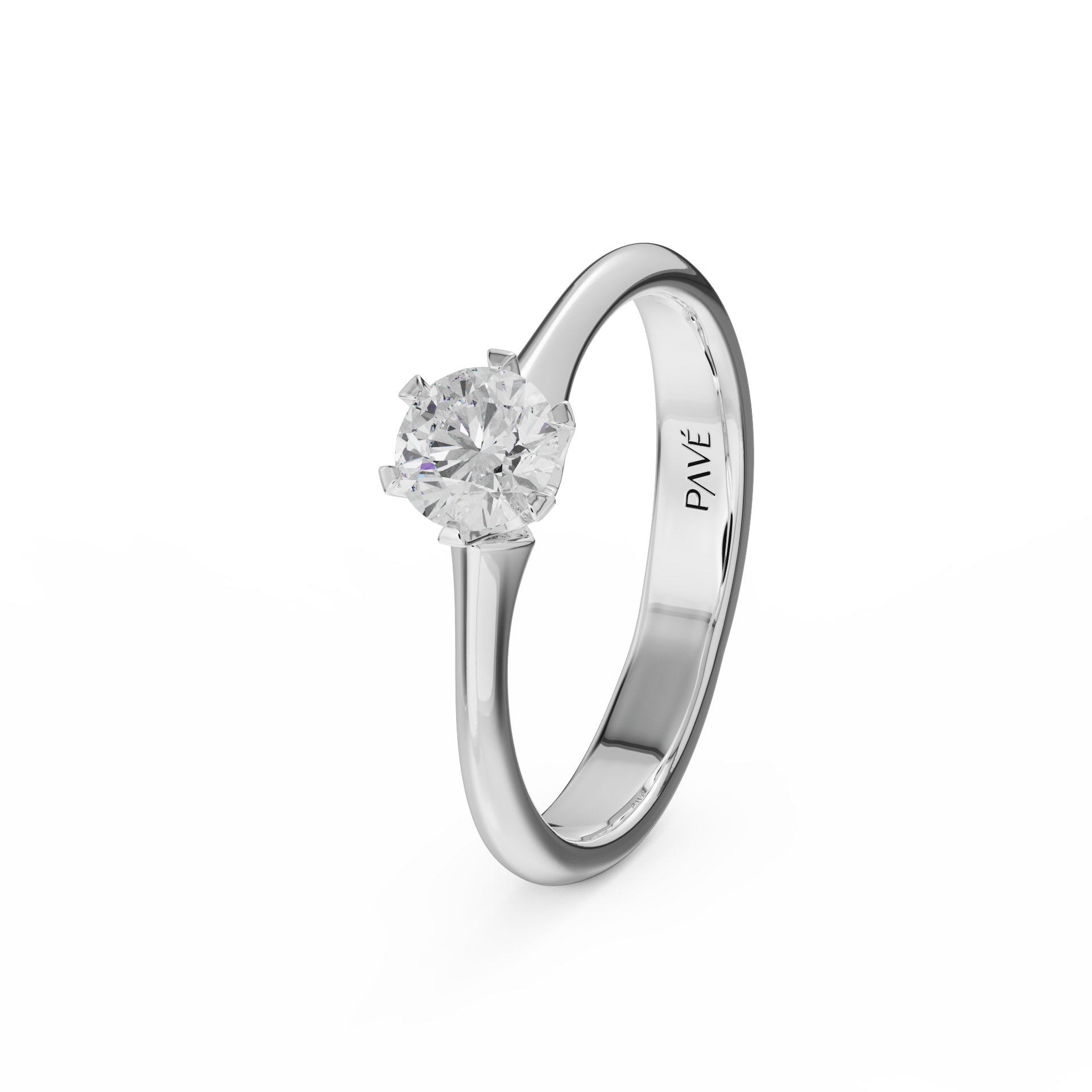 white gold - round white gold - round