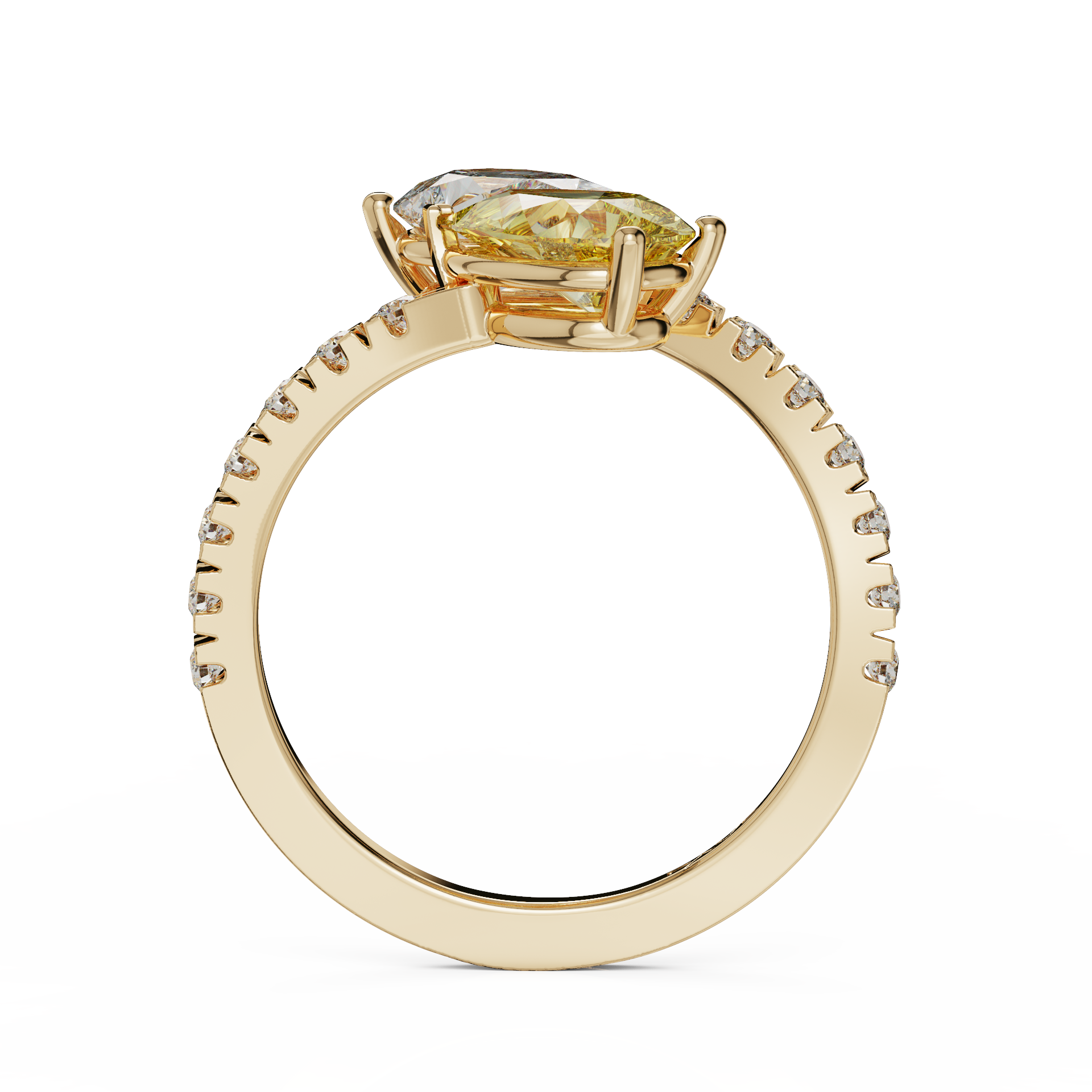 yellow gold - round yellow gold - round