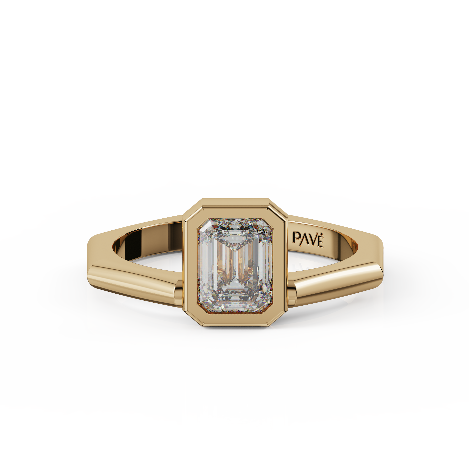 yellow gold - emerald yellow gold - emerald