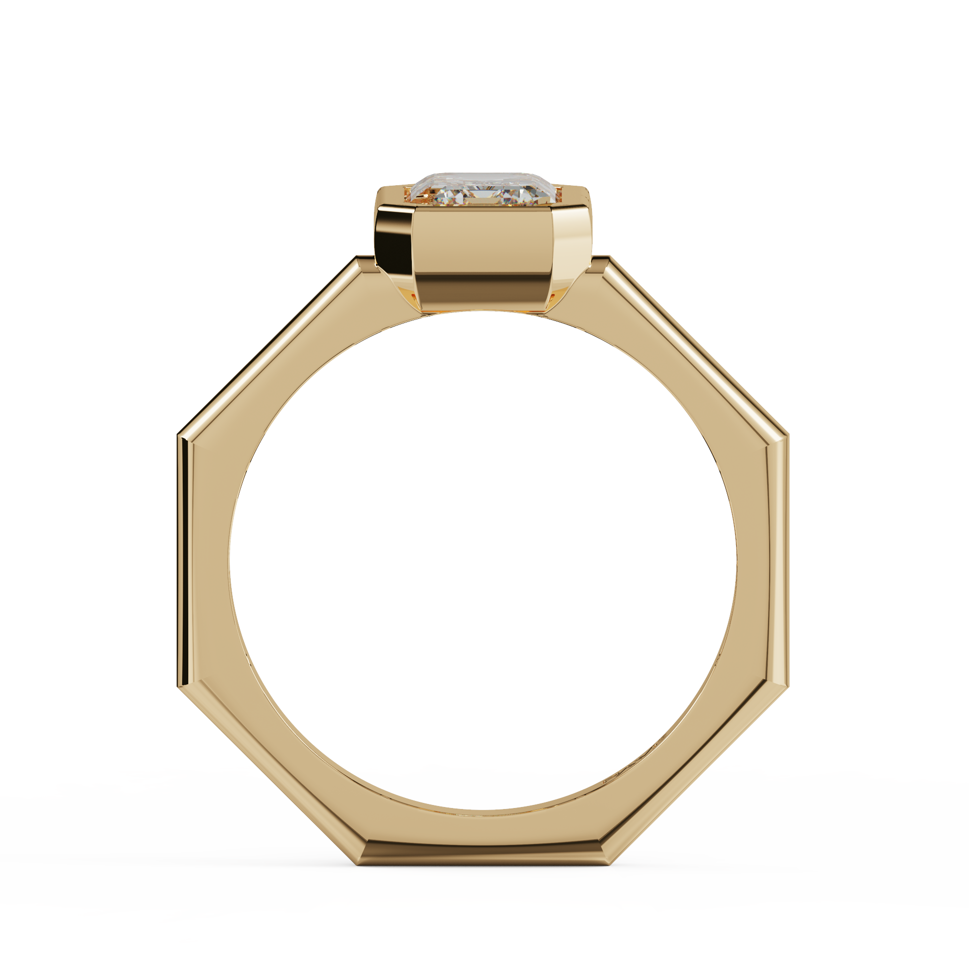 yellow gold - emerald yellow gold - emerald