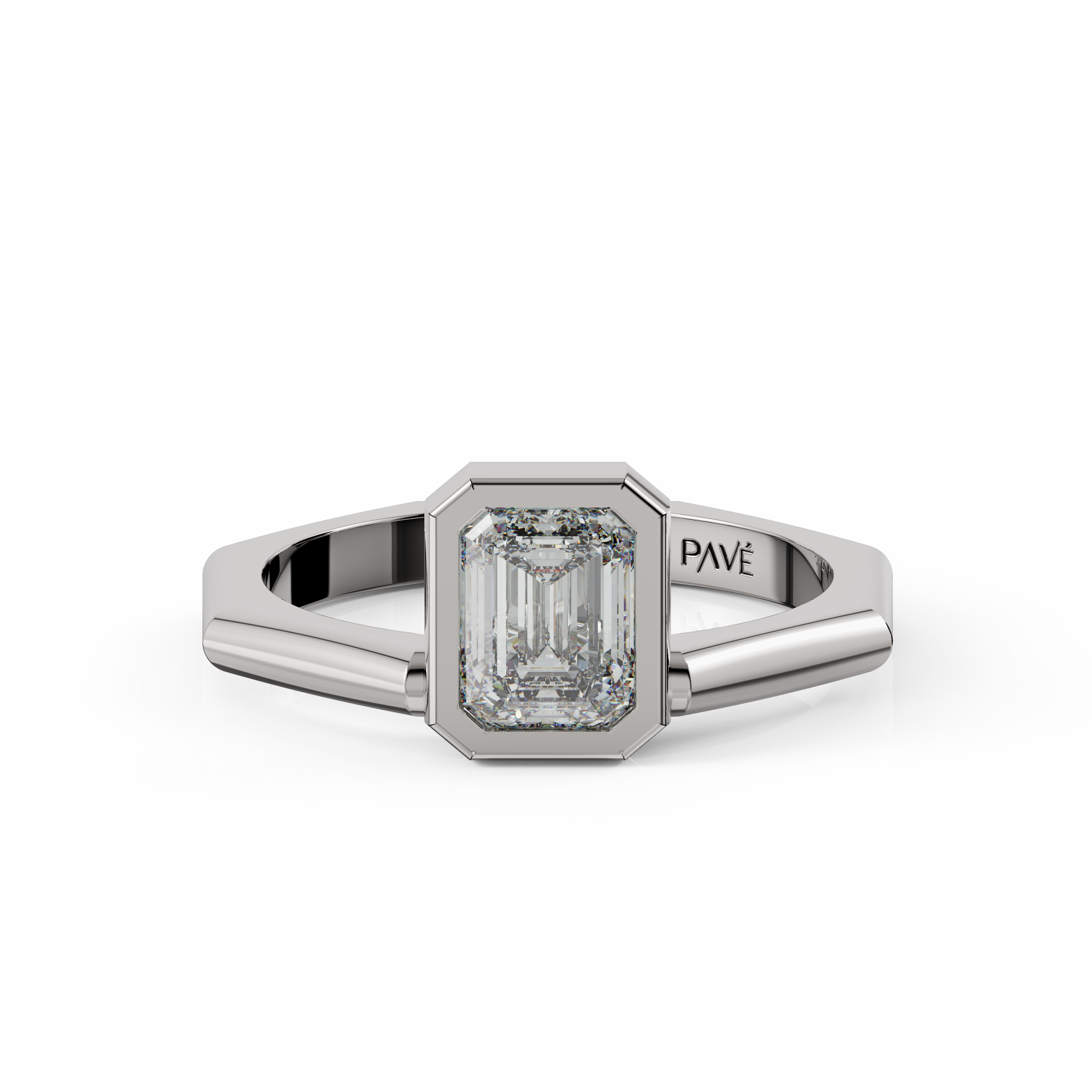 white gold - emerald white gold - emerald