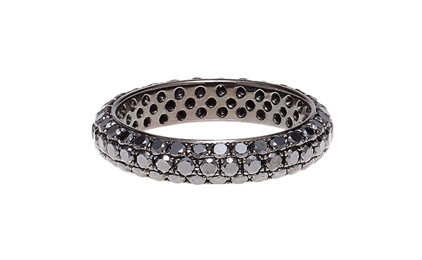 Memoire Ring schwarzer Diamant Memoire Ring schwarzer Diamant