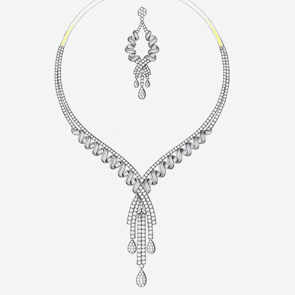 Collier mit Diamanten 	Collier mit Diamanten