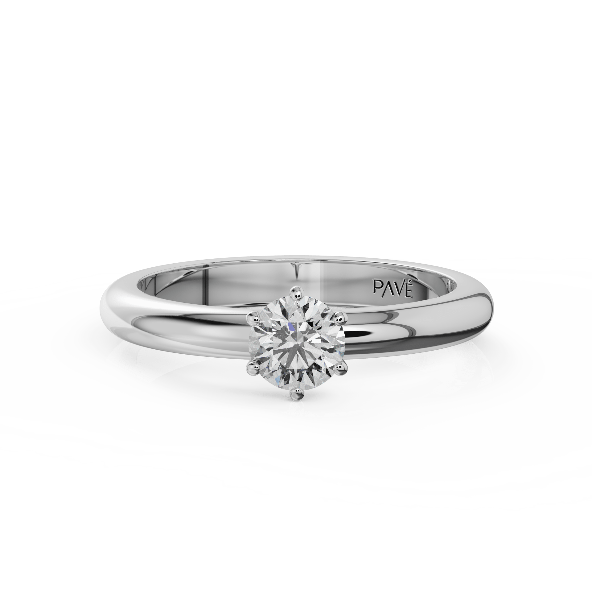 white gold - round white gold - round