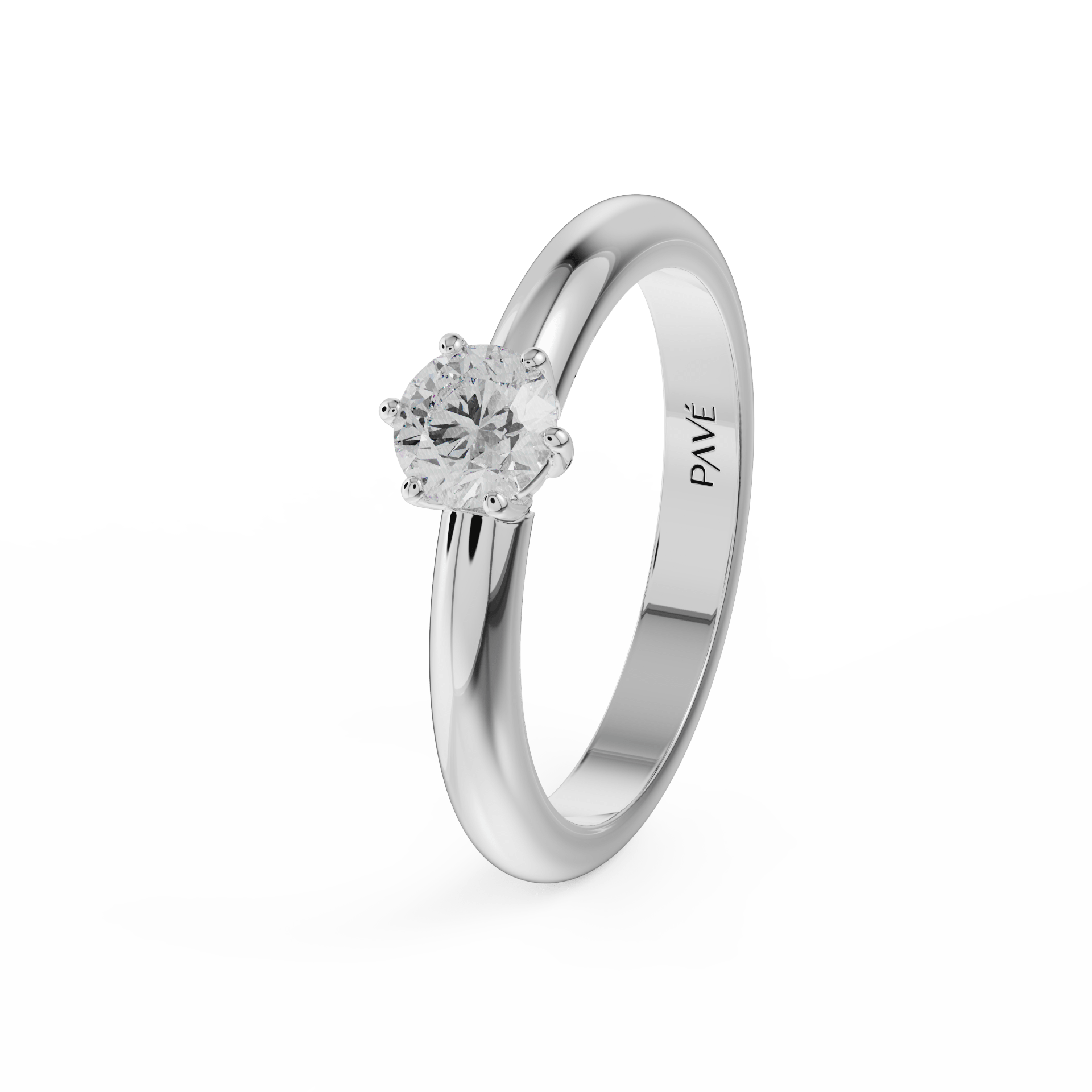 white gold - round white gold - round