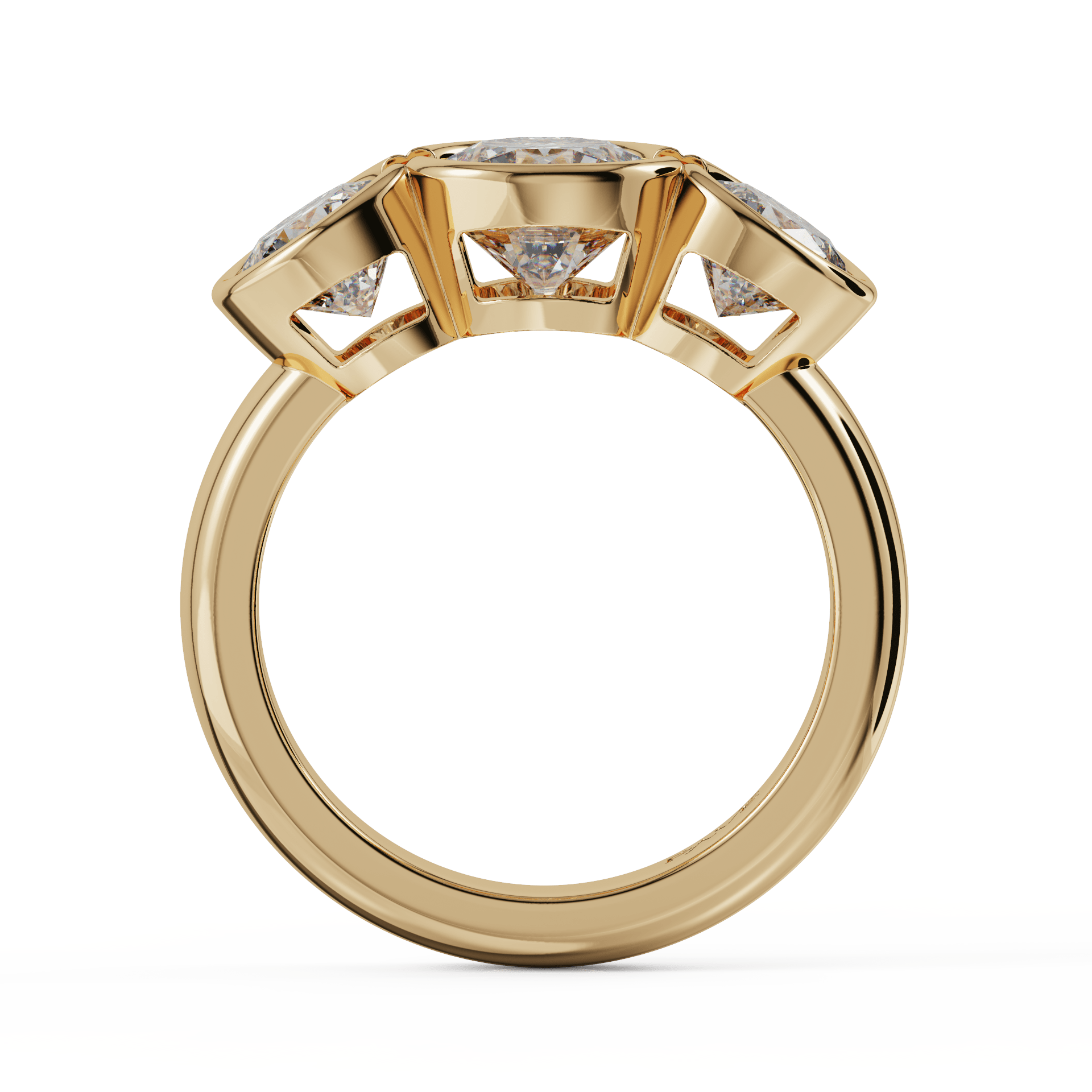 yellow gold - round yellow gold - round