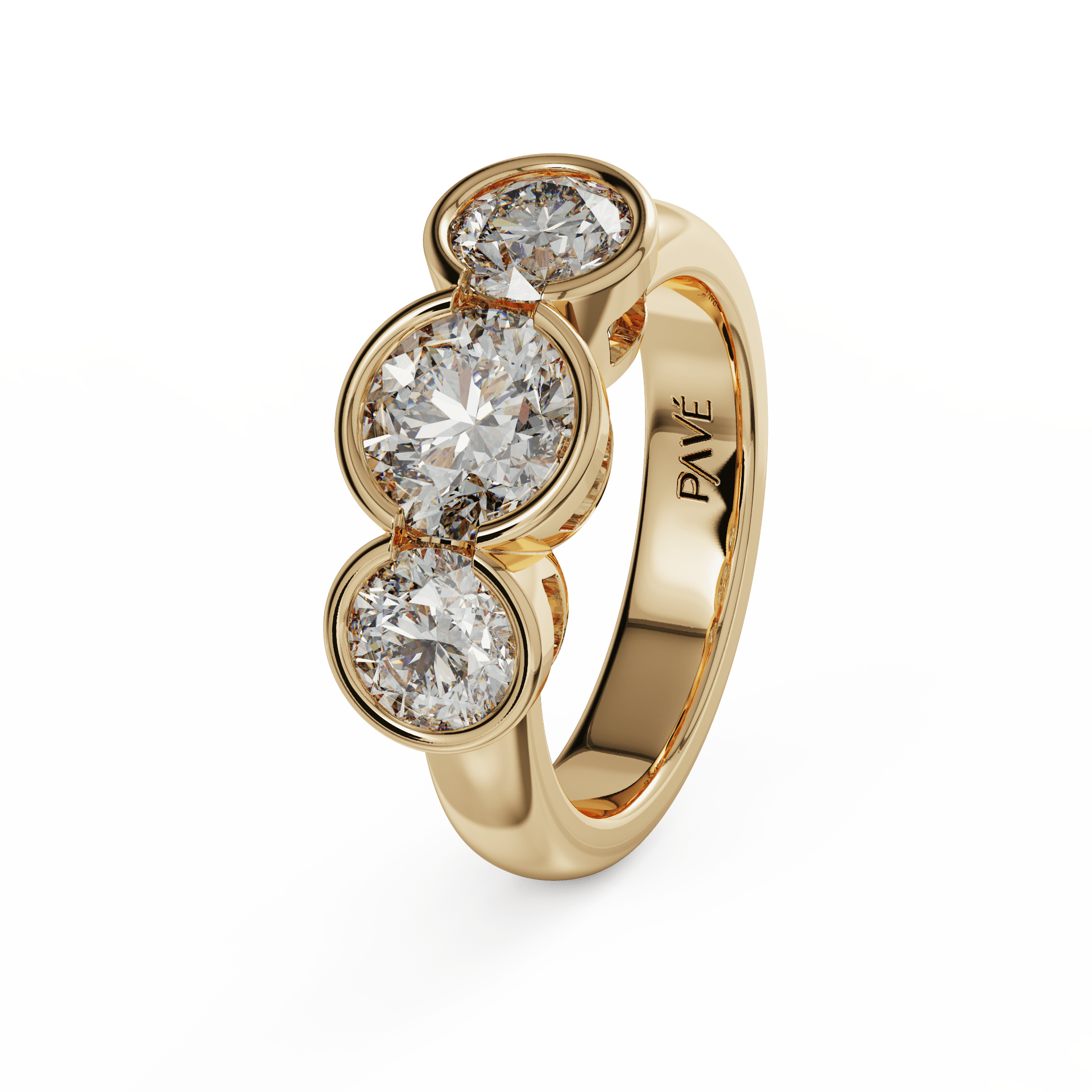 yellow gold - round yellow gold - round