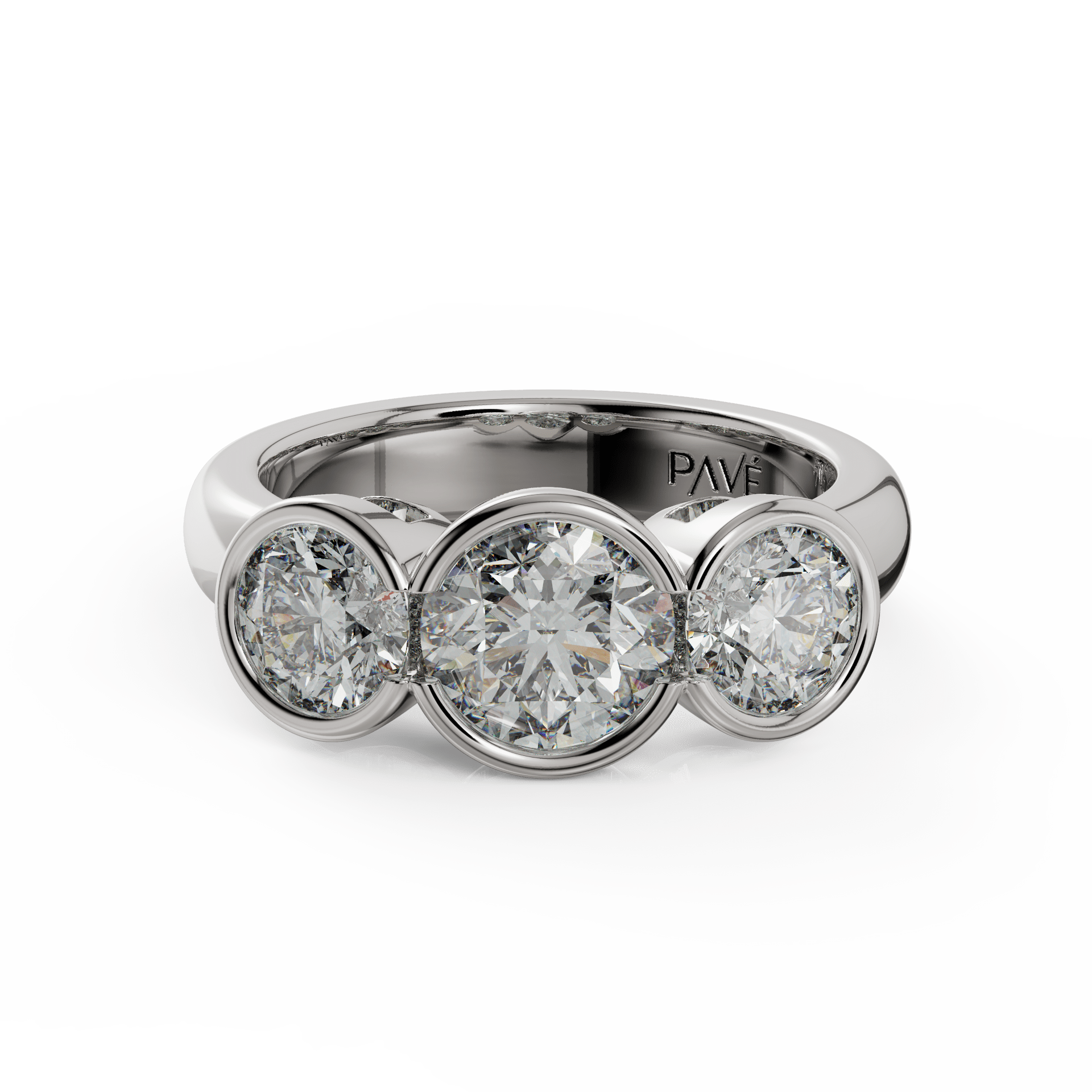 white gold - round white gold - round