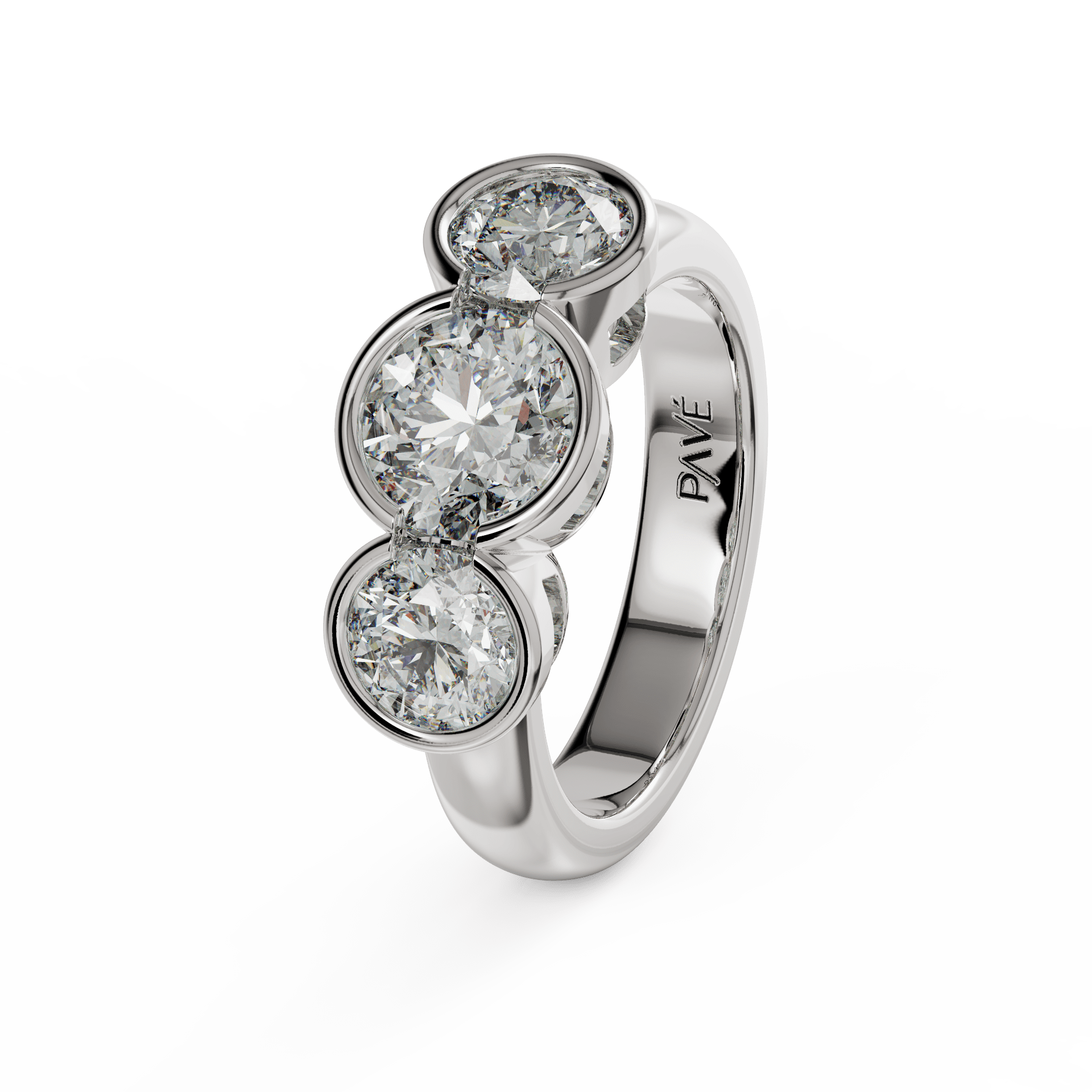 white gold - round white gold - round