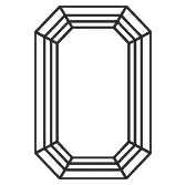 Diamant im Smaragdschliff Diamant im Smaragdschliff