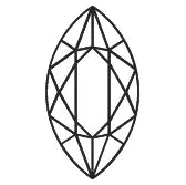 Diamant im Marquise-Schliff Diamant im Marquise-Schliff