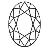 Diamant im Oval-Schliff Diamant im Oval-Schliff