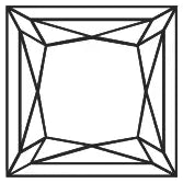 Diamant im Prinzessschliff Diamant im Prinzessschliff