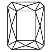 Diamant im Radiant-Schliff Diamant im Radiant-Schliff